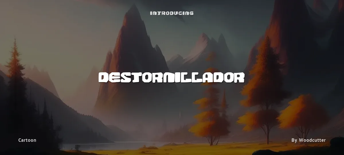 Destornillador font preview