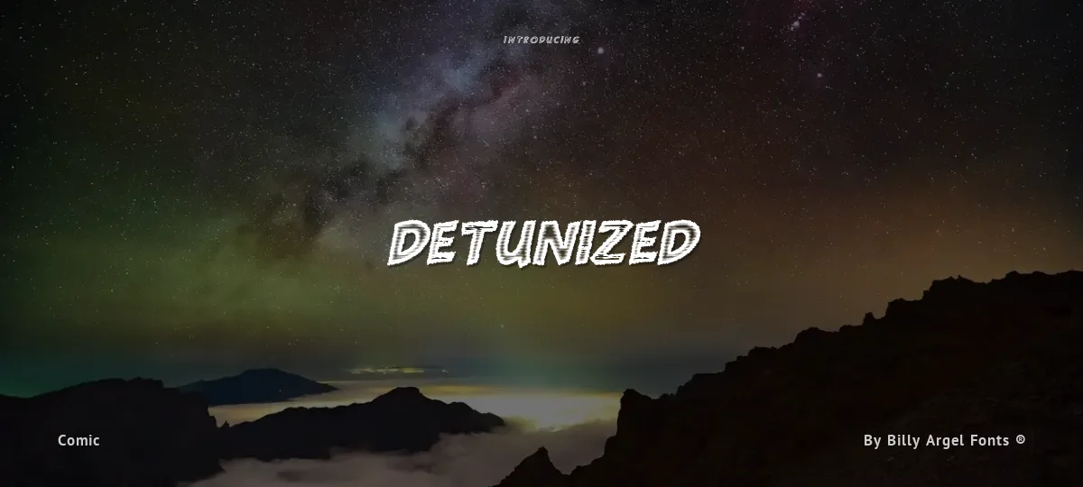 Detunized font preview
