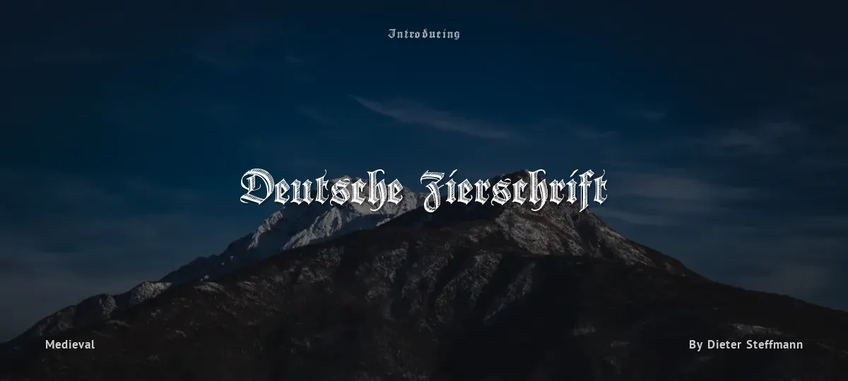 Deutsche Zierschrift font preview