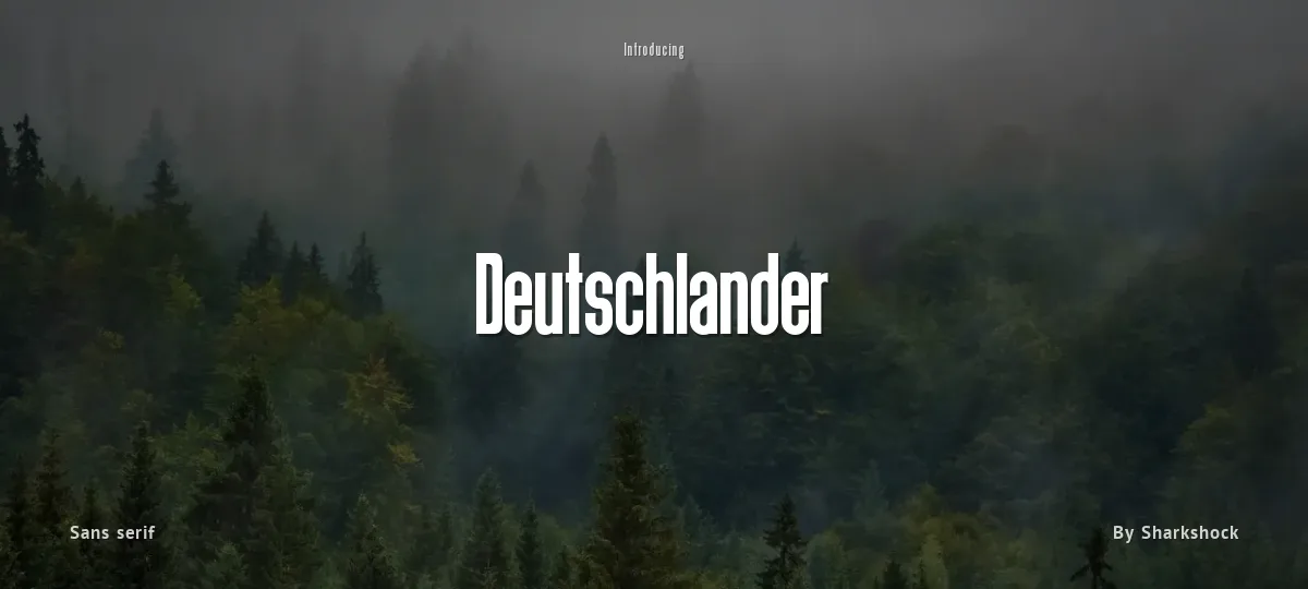 Deutschlander font preview