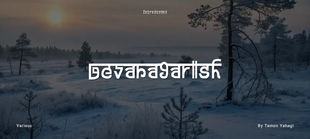 Devanagarish font preview
