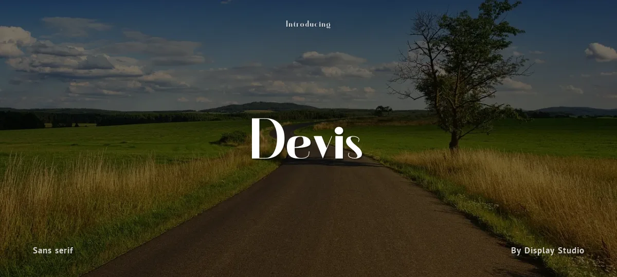Devis font preview