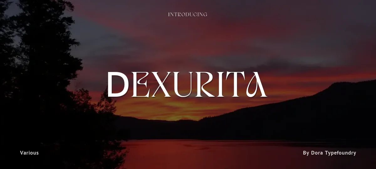 Dexurita font preview
