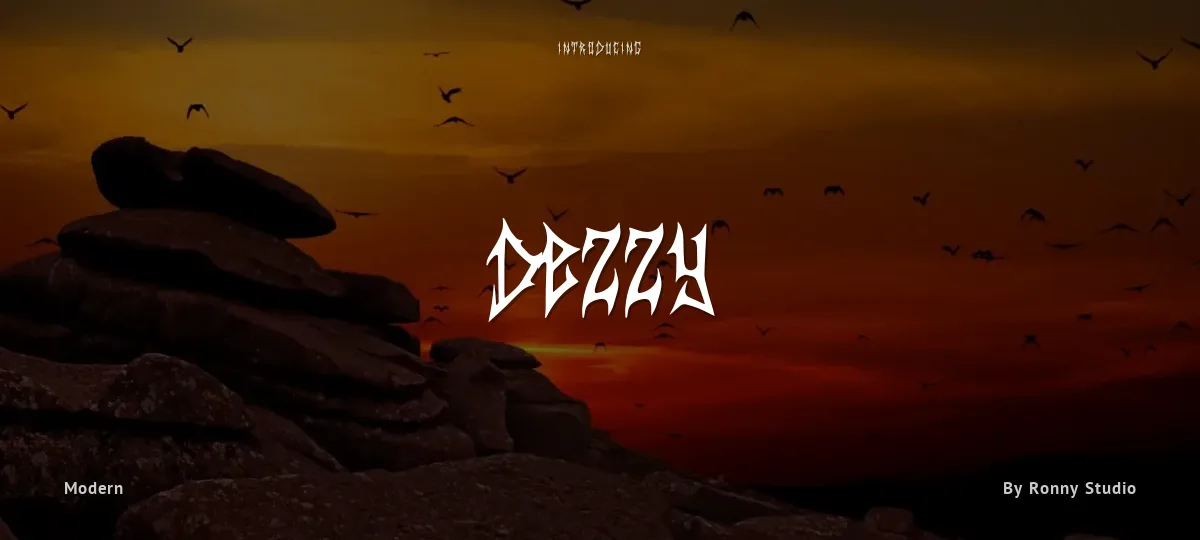 Dezzy font preview