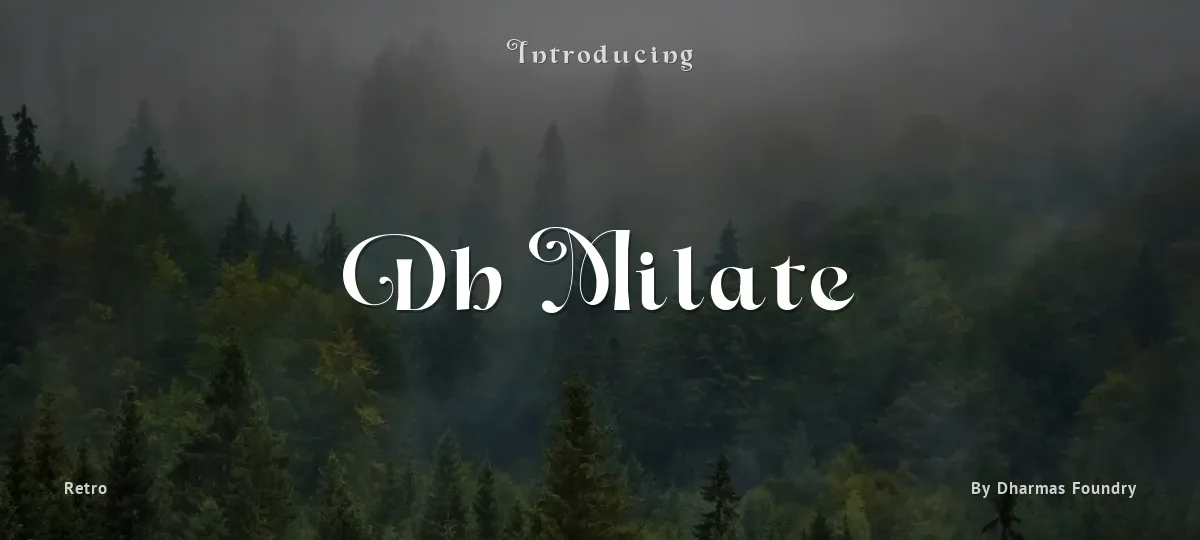 Dh Milate font preview
