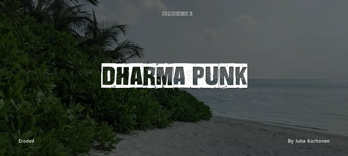 Dharma Punk font preview