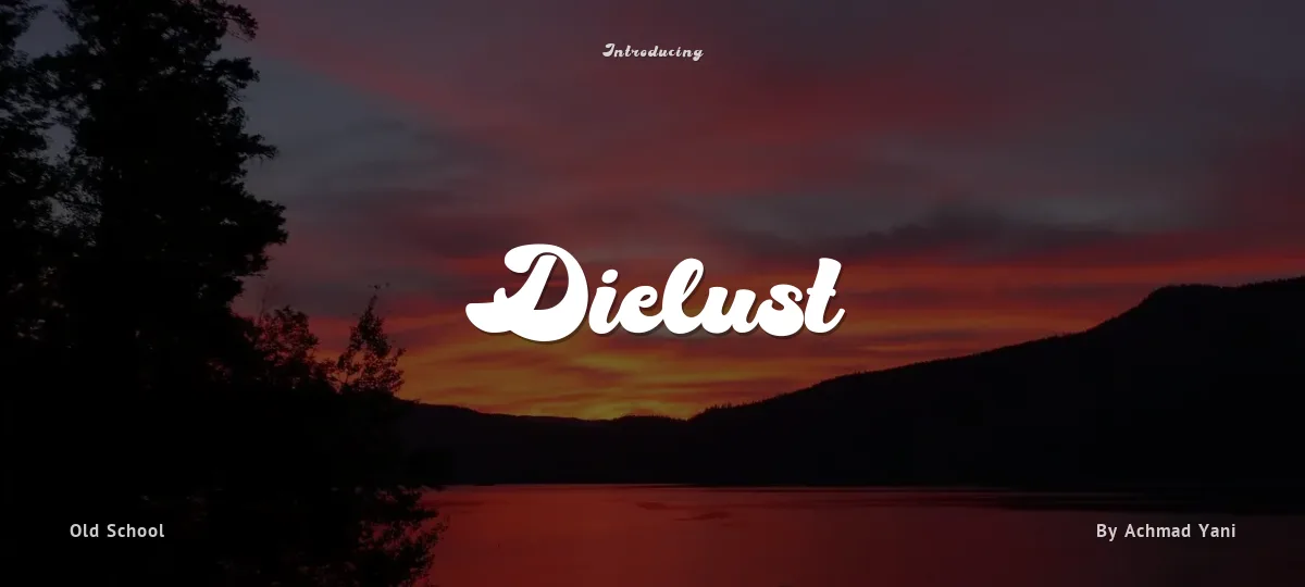 Dielust font preview