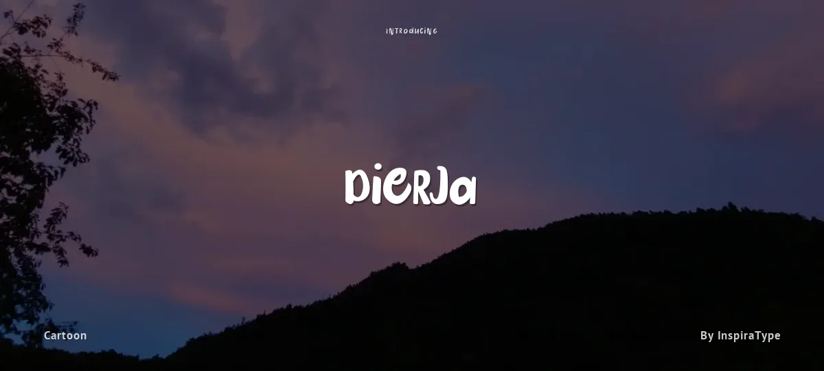 Dierja font preview