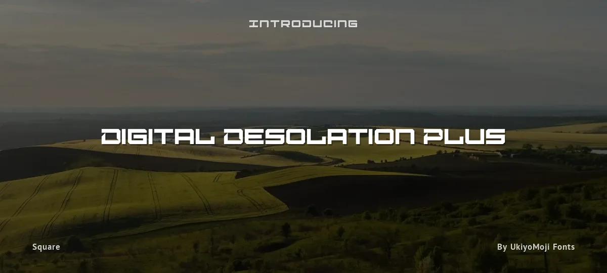 Digital Desolation Plus font preview