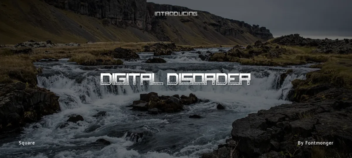Digital Disorder font preview