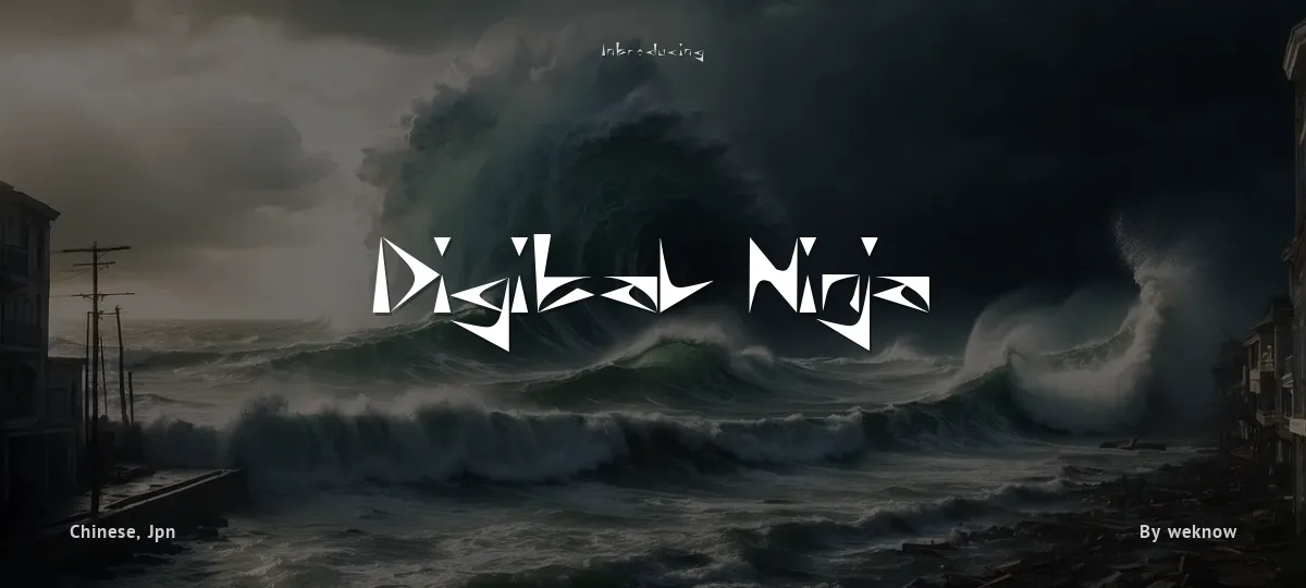 Digital Ninja font preview