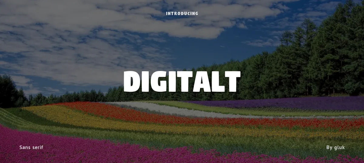 Digitalt font preview