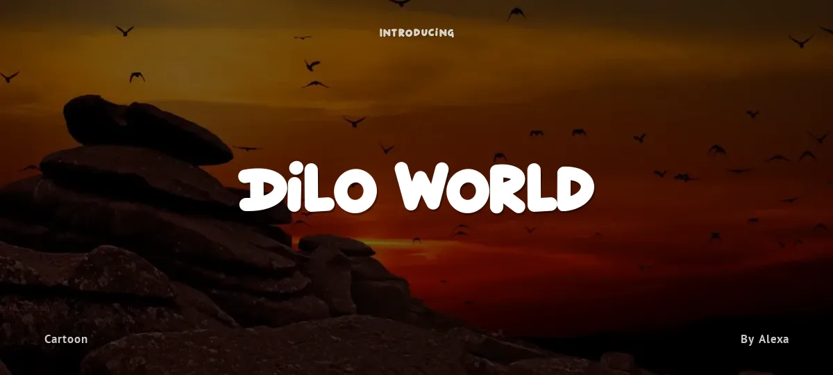 Dilo World font preview
