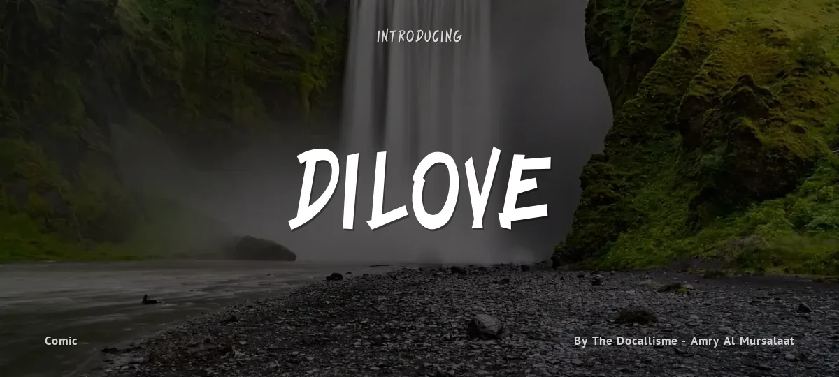 Dilove font preview