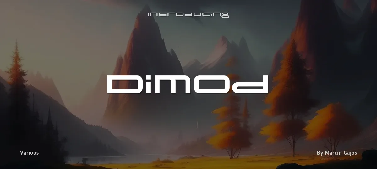 Dimod font preview