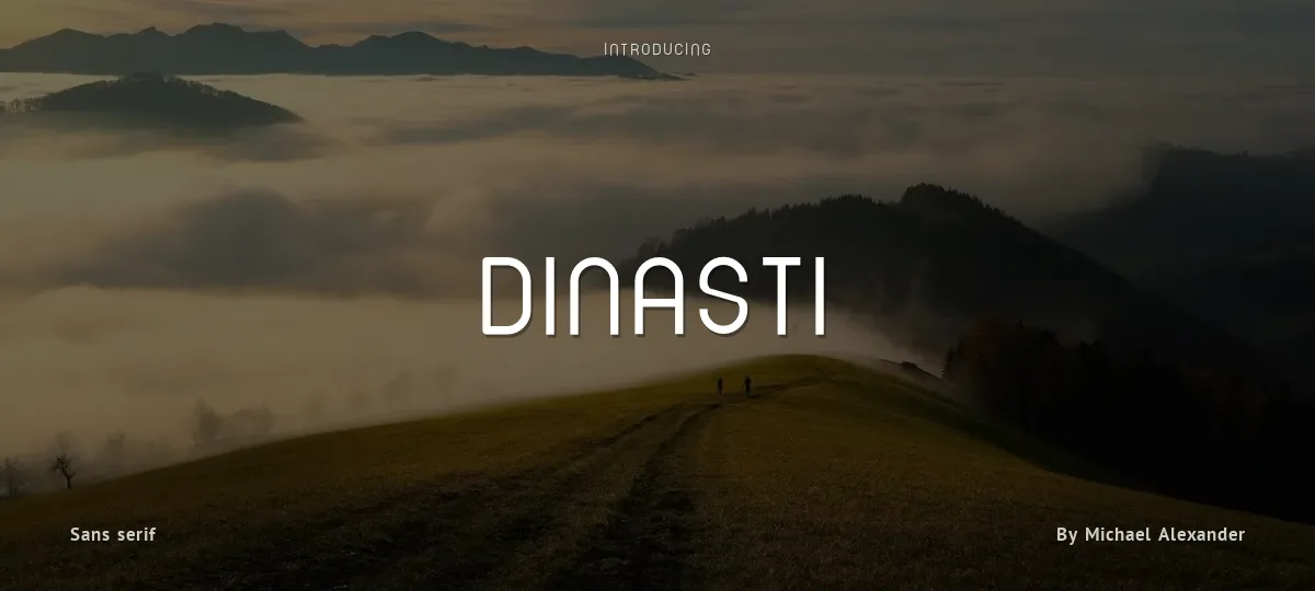 Dinasti font preview