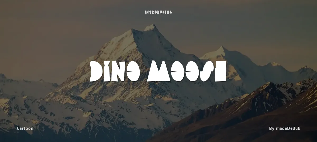 Dino Moose font preview