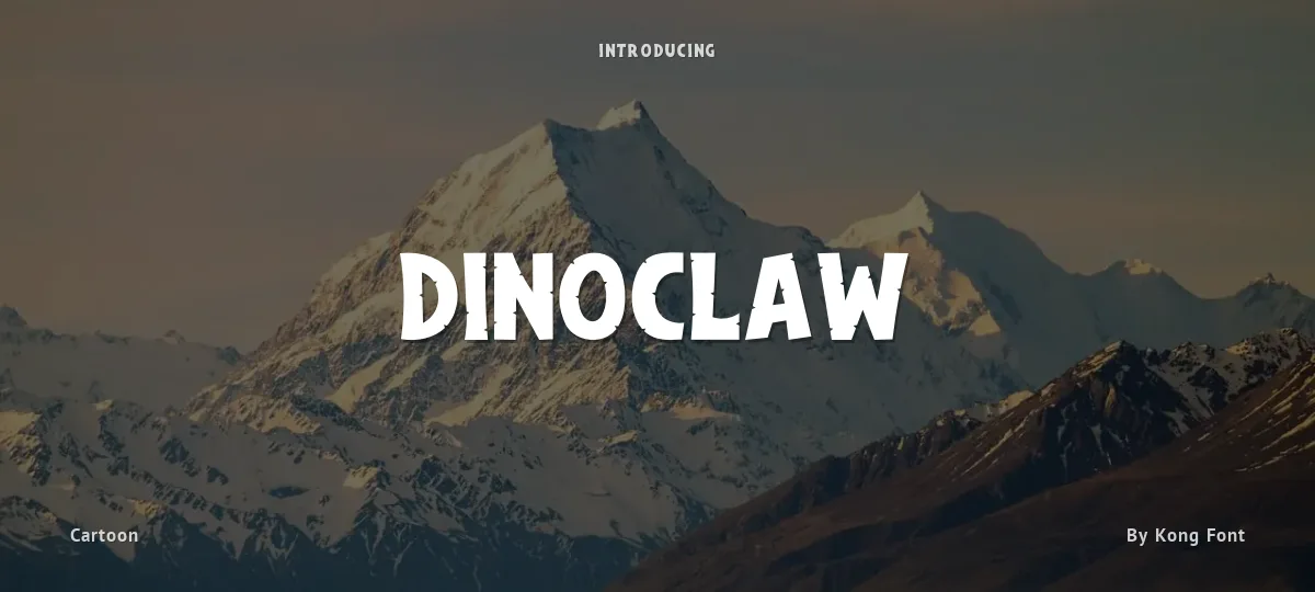 Dinoclaw font preview
