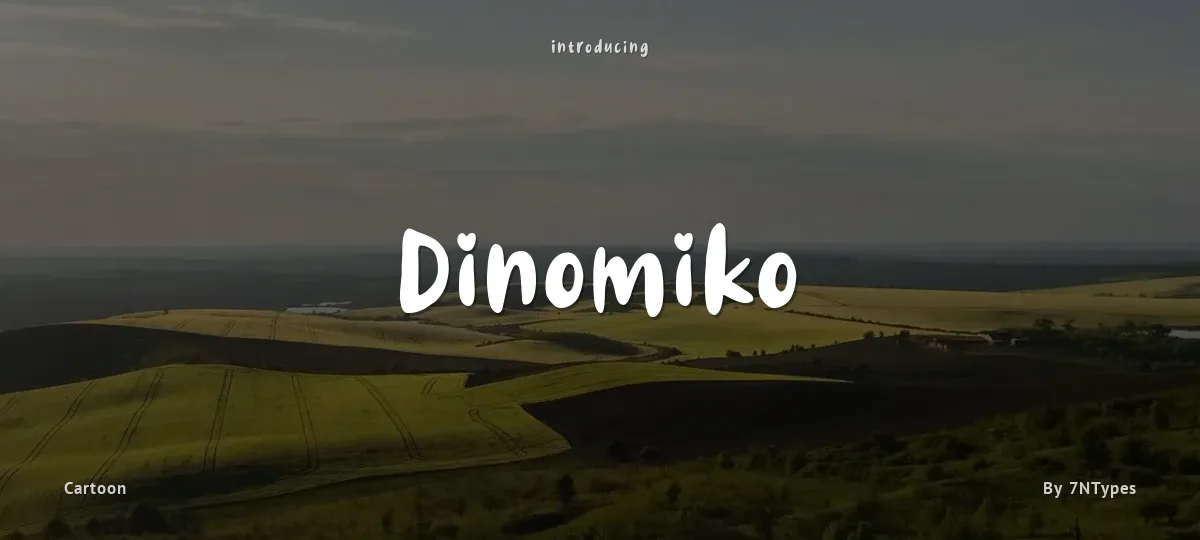 Dinomiko font preview