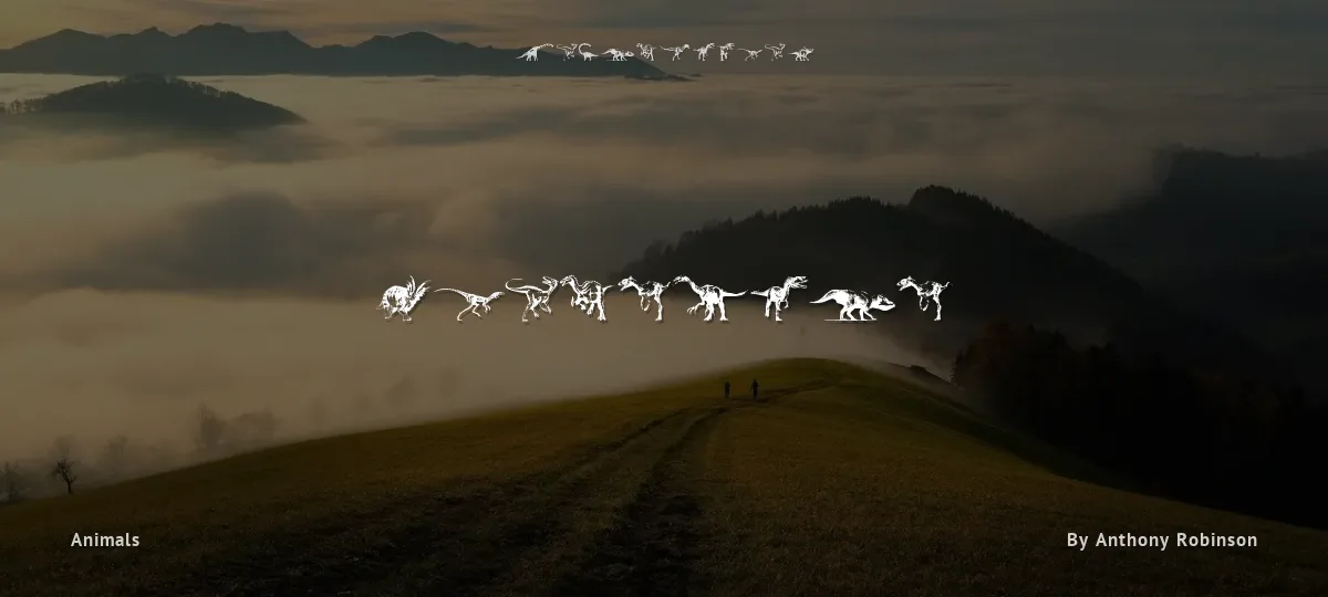 Dinosaurs font preview