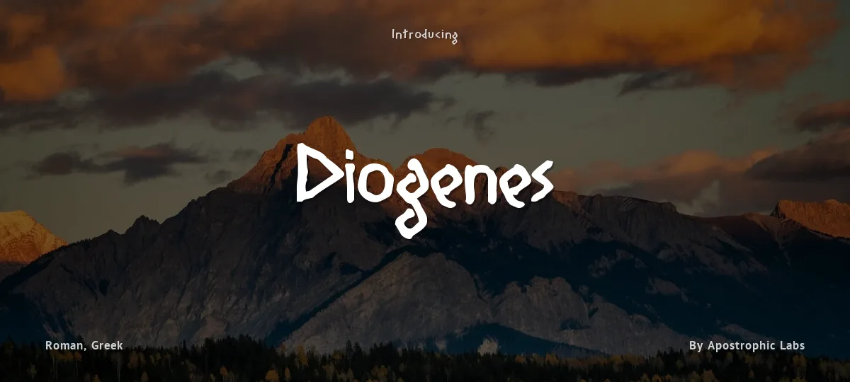 Diogenes font preview