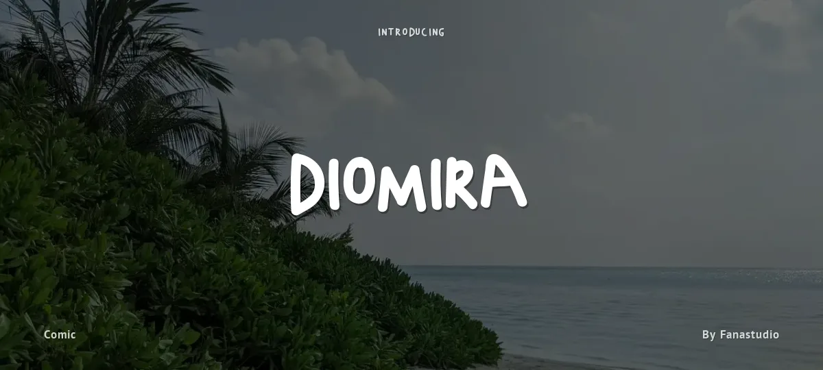 Diomira font preview