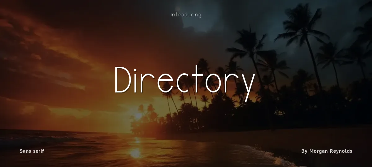 Directory font preview
