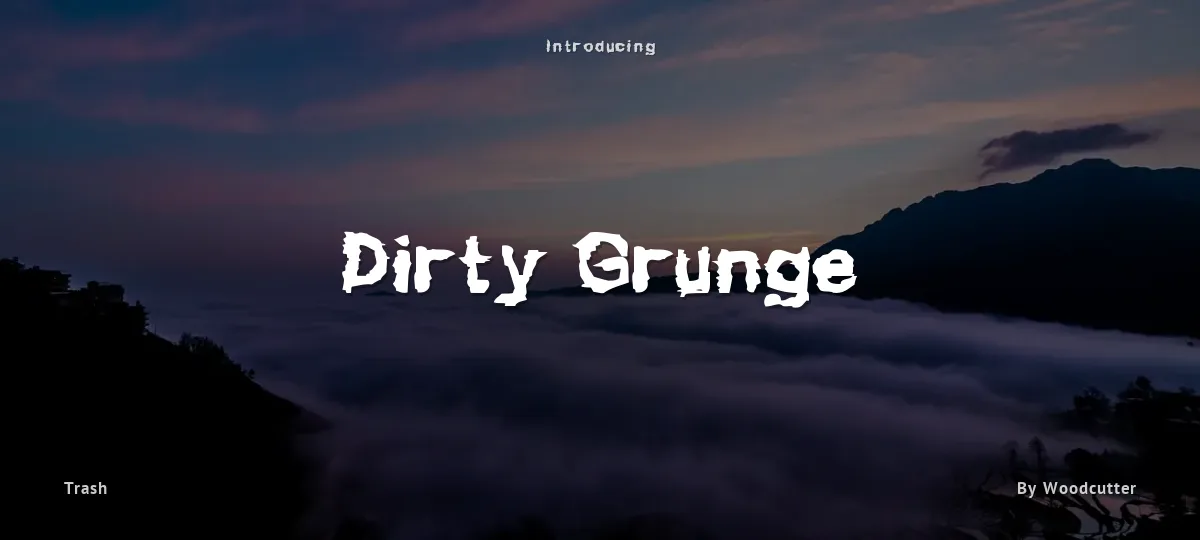 Dirty Grunge font preview