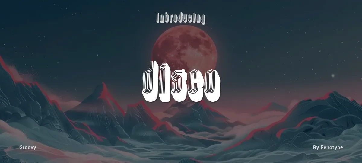 Disco font preview