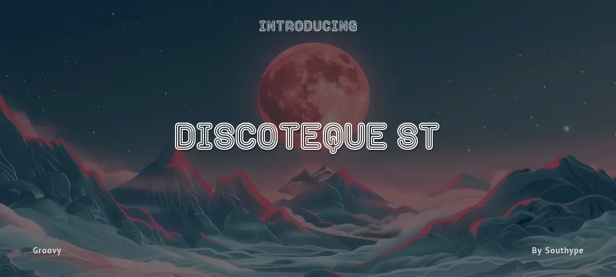 Discoteque St font preview