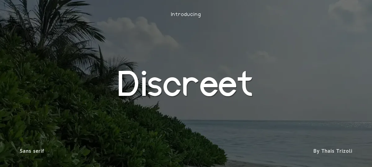 Discreet font preview
