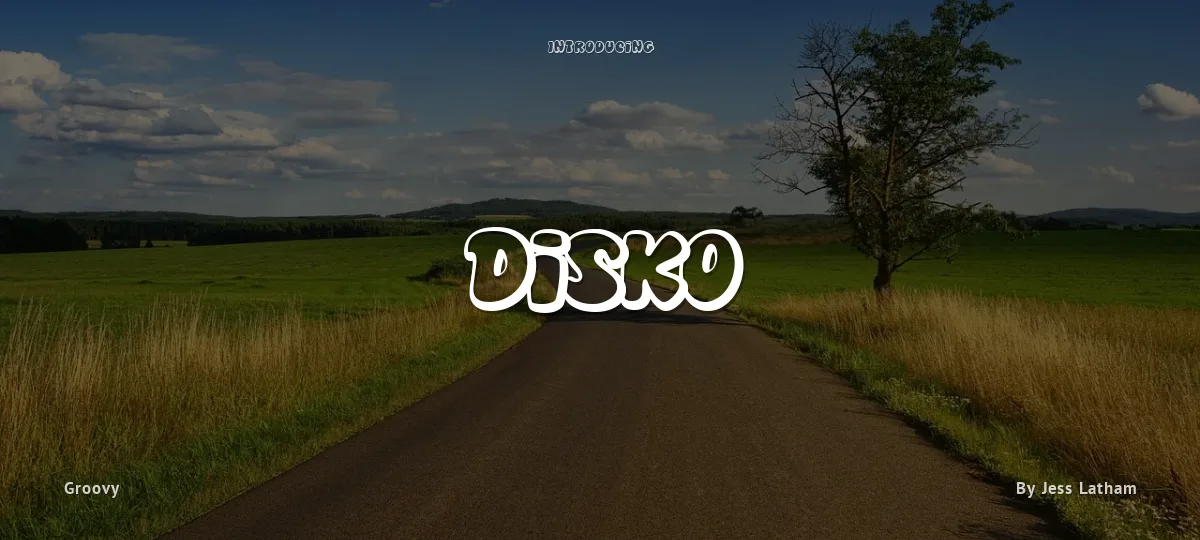 Disko font preview