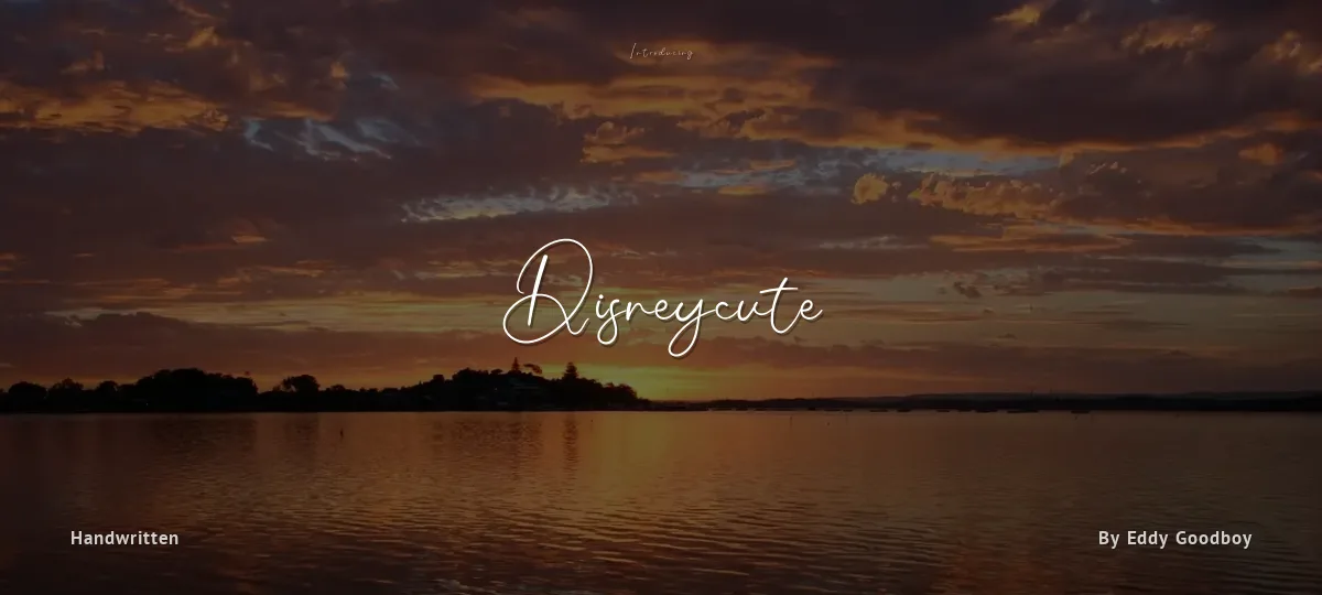 Disneycute font preview