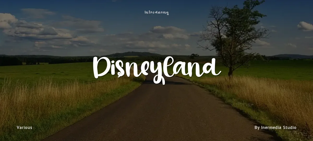 Disneyland font preview