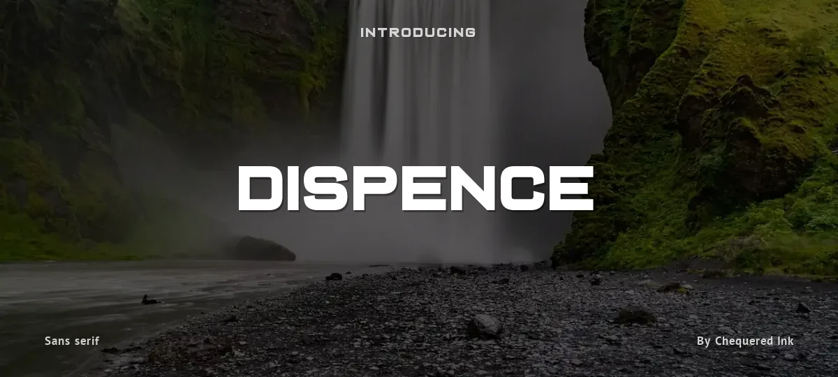 Dispence font preview