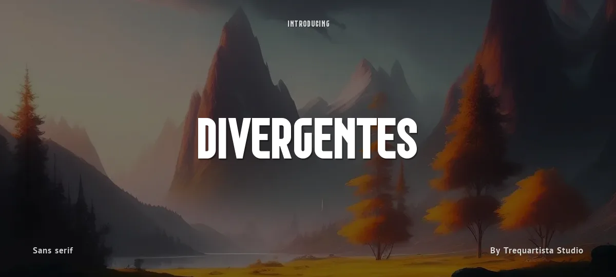 Divergentes font preview