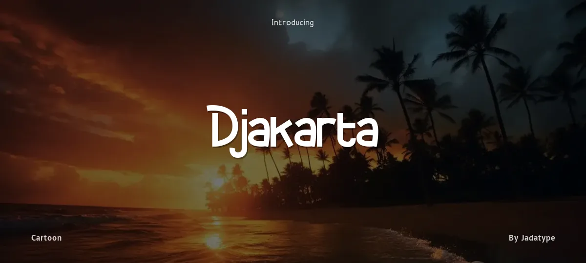 Djakarta font preview
