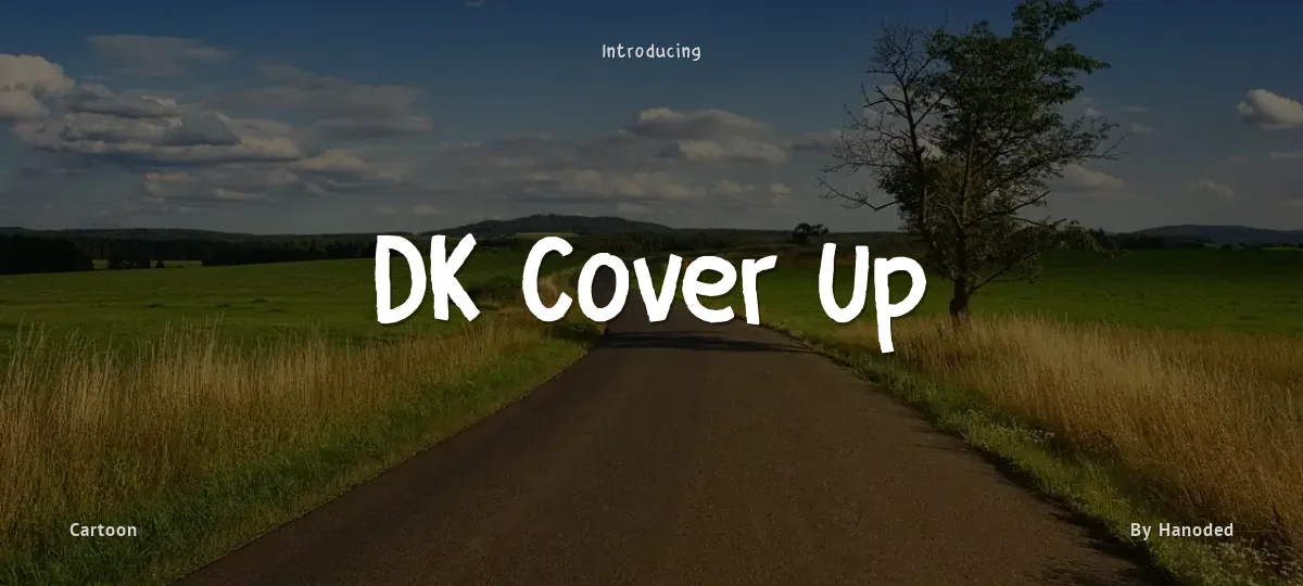DK Cover Up font preview
