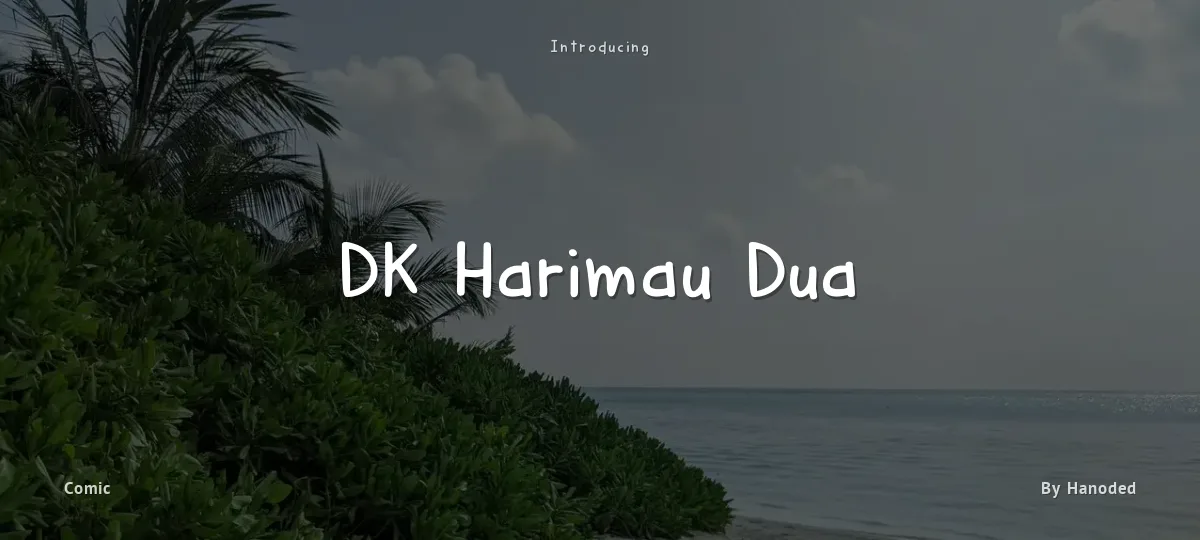 DK Harimau Dua font preview