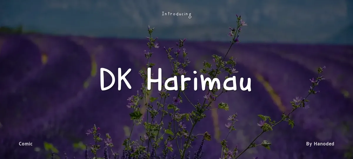 DK Harimau font preview