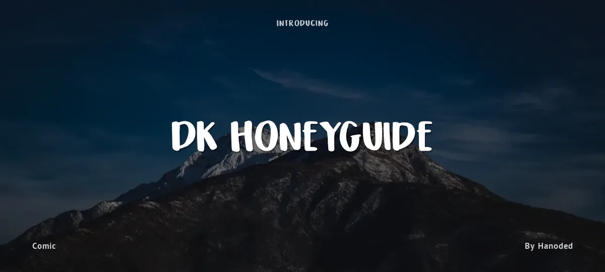 DK Honeyguide font preview