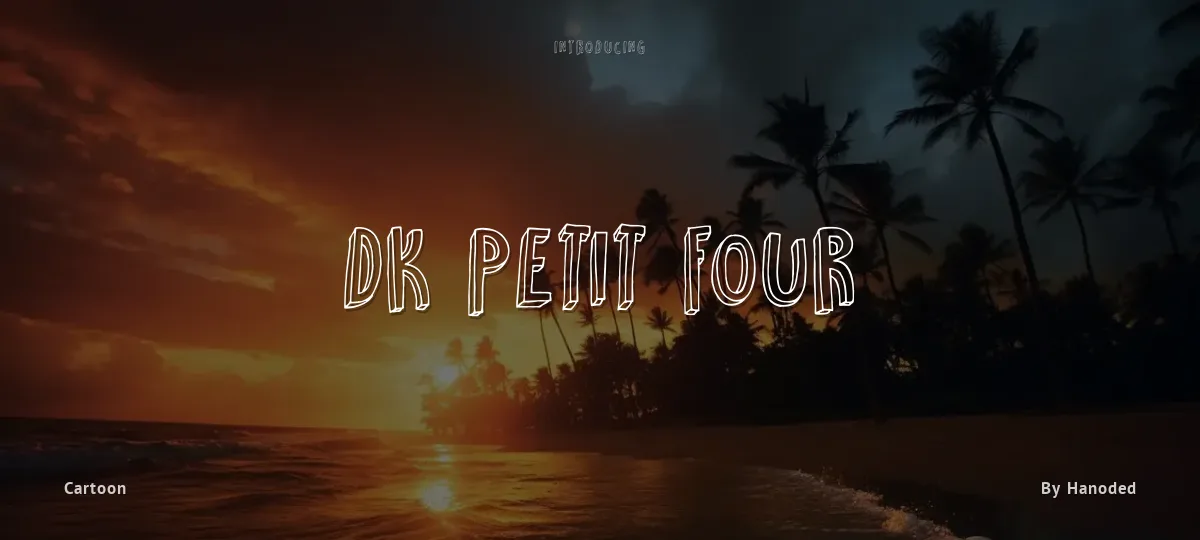 DK Petit Four font preview