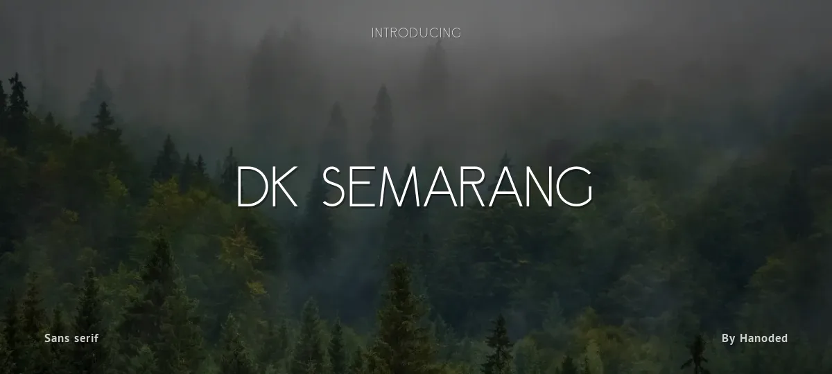 DK Semarang font preview