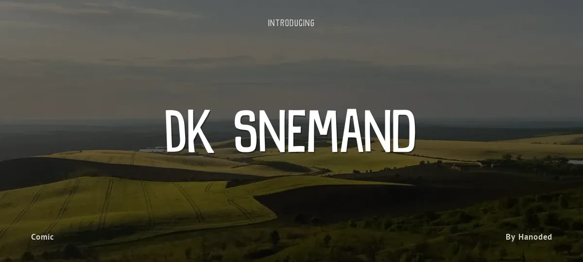 DK Snemand font preview