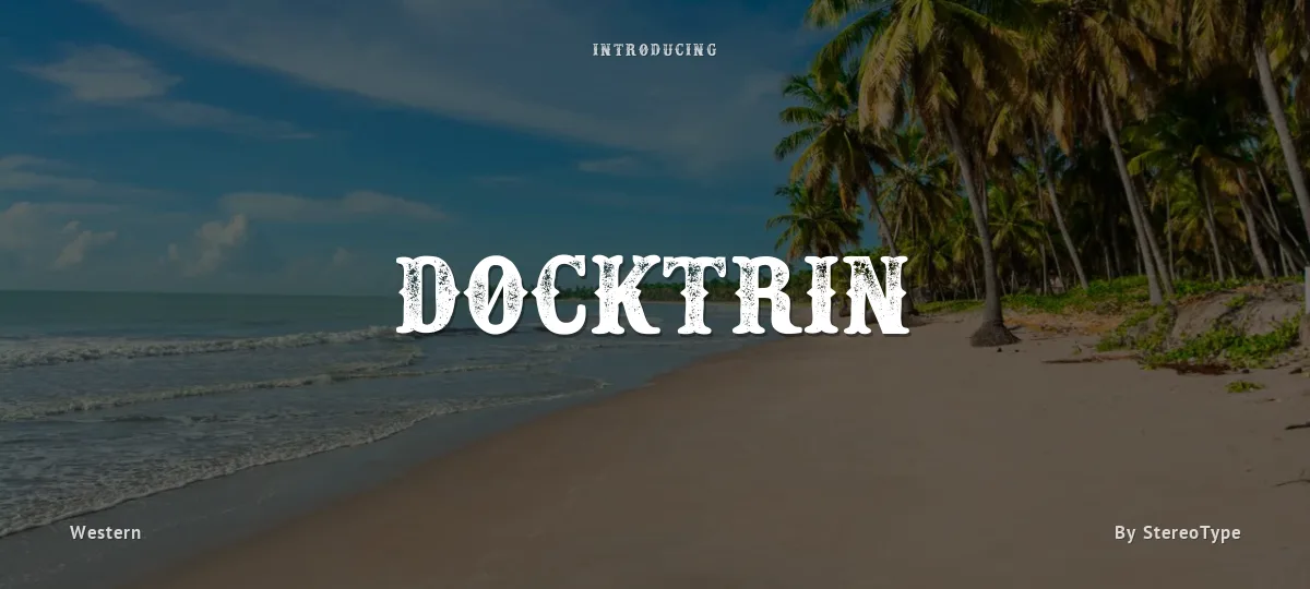 Docktrin font preview