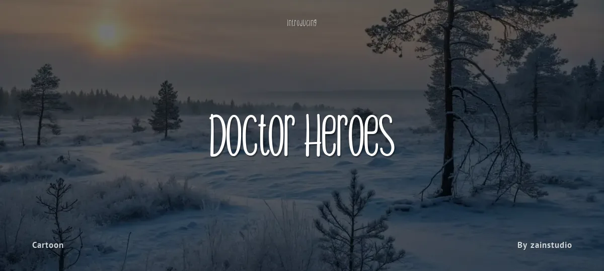 Doctor Heroes font preview