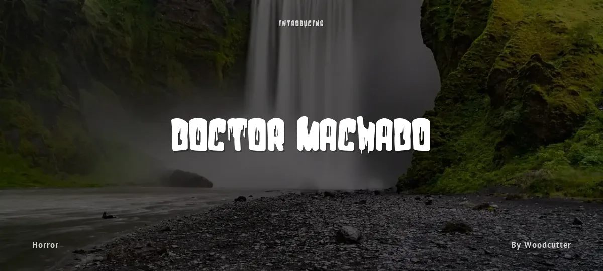 Doctor Machado font preview