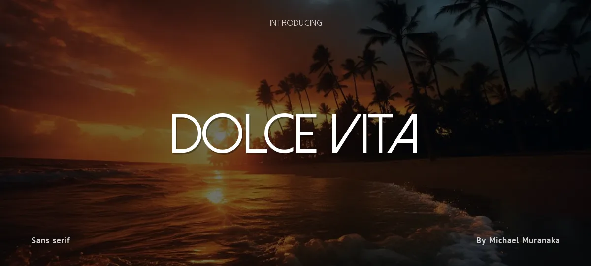 Dolce Vita font preview