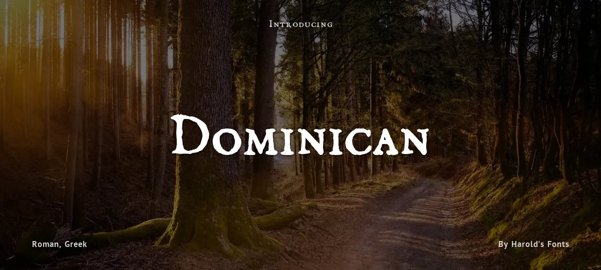 Dominican font preview