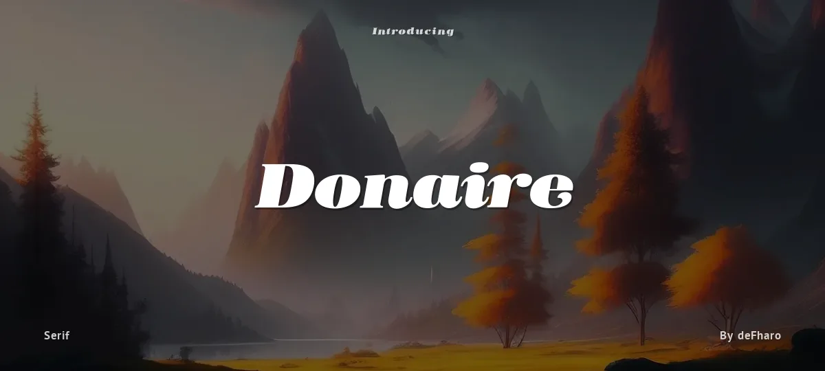 Donaire font preview